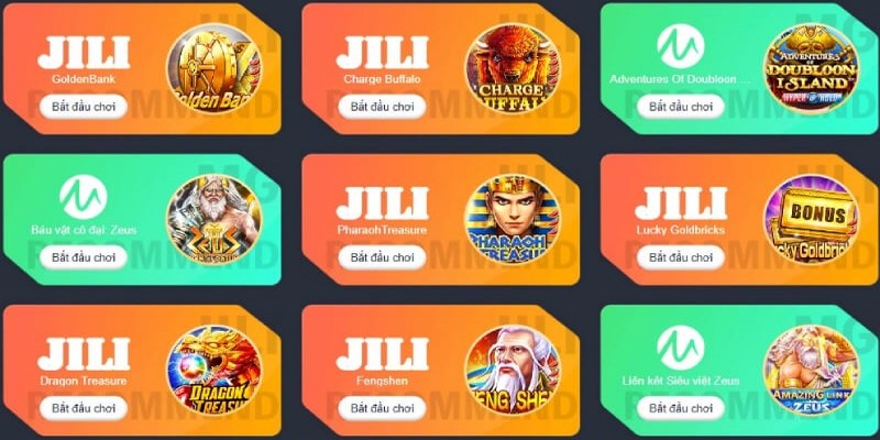 Top 5 slot game M88 phổ biến nhất hiện nay